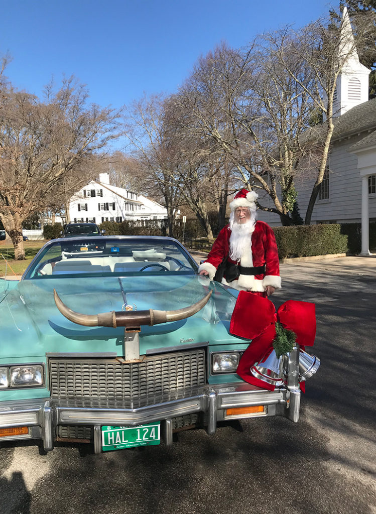 Dan as Santa in East Hampton