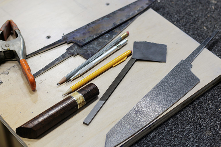 Dereyk Patterson DP Knives works in progress