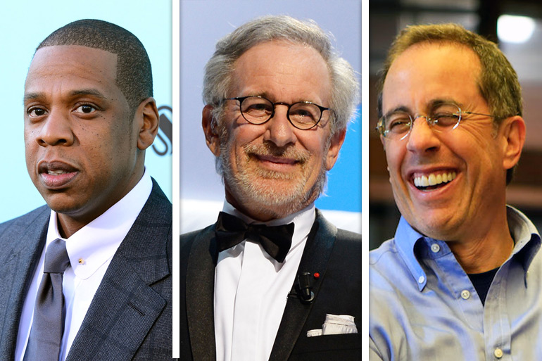 Jay-Z, Steven Spielberg, Jerry Seinfeld