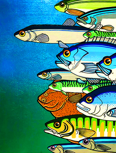 "Group Rate" by Elaine Jensen Steele, Courtesy Greenport Harbor Brewing