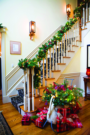 A festive stop on the Cutchogue Holiday House Tour, Photo: Courtesy Lisa Sannino