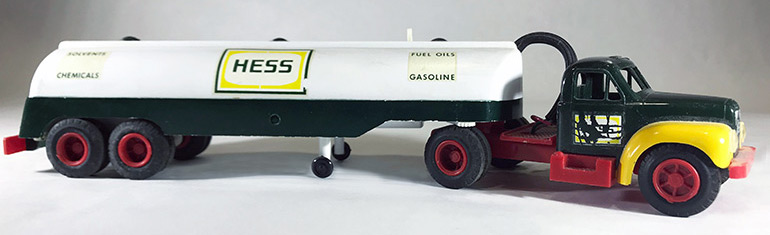 The original 1964–65 Hess Toy Truck tanker trailer