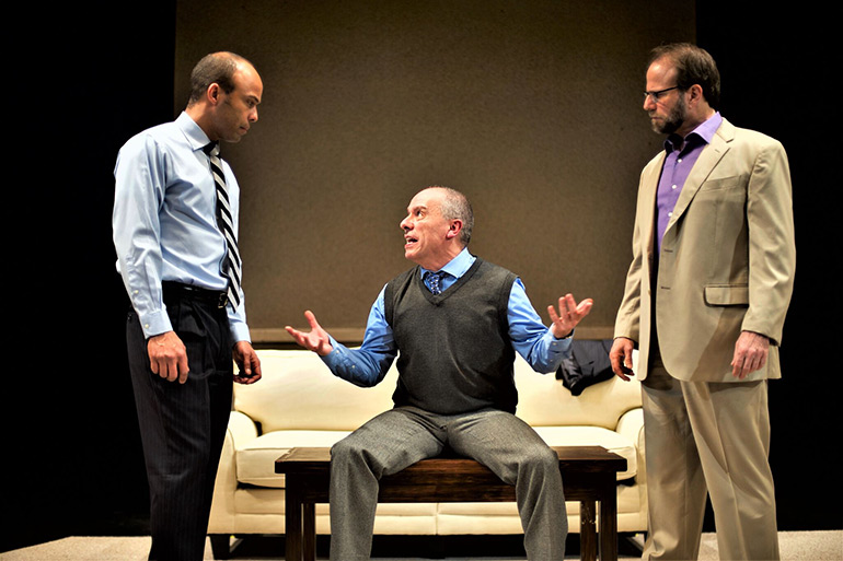 Antoine Jones, Matt Senese and Steve Ayle in "Art" at Theatre Three