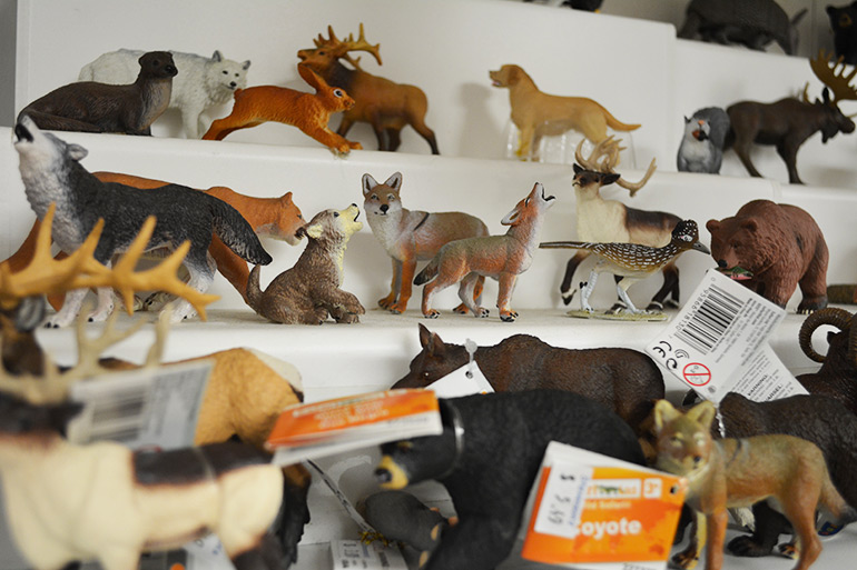 Animal toys at Stevenson's