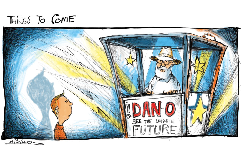 Dan-O the Future cartoon by Mickey Paraskevas