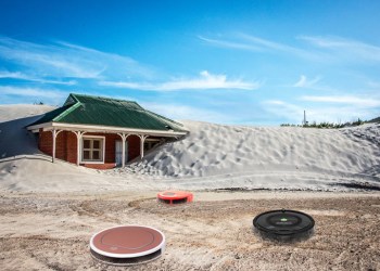 Robot vacuum cleaners, aka Roombas, set out to clean the rampant dust in Amagansett