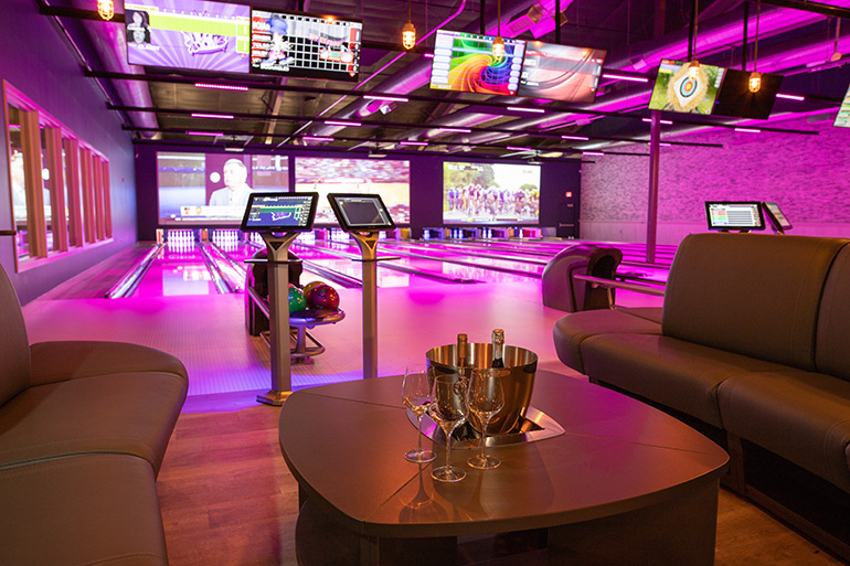 The Clubhouse bowling alley