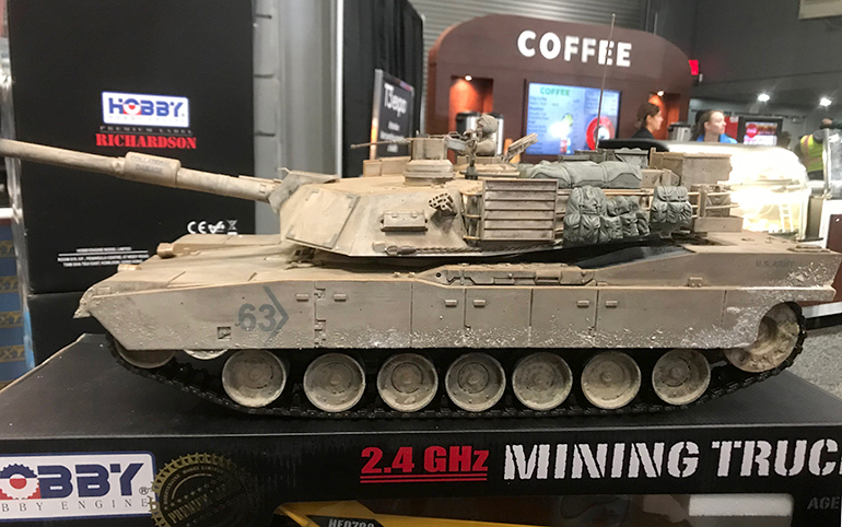 Hobby Engine M1A2 Abrams Battle Tank at Toy Fair 2019