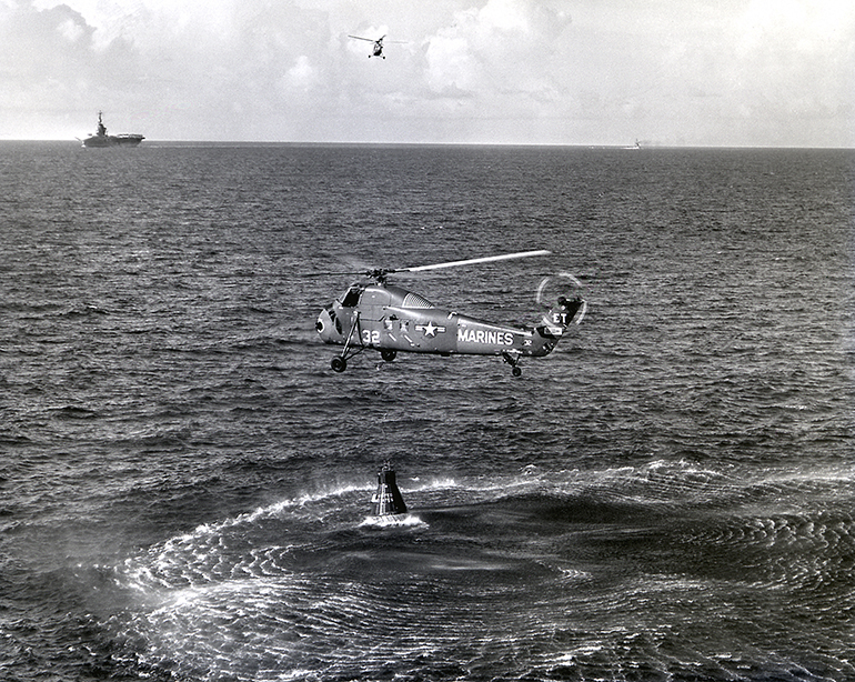 Liberty Bell 7 landing in 1961