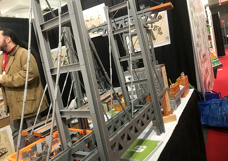 Mini Unit Beams suspension bridge at Toy Fair 2019
