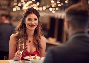 Romantic dinner for two with great restaurant atmosphere