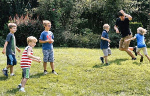 Shine campers playing in the fresh air