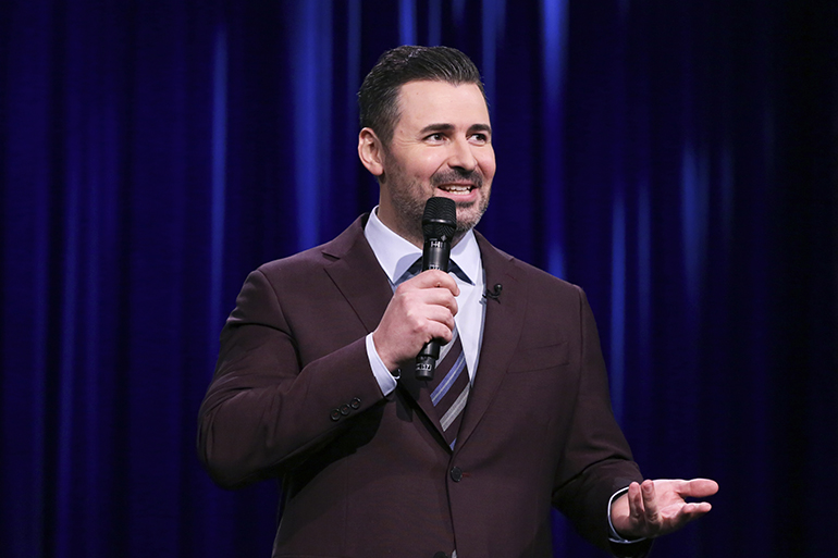 Comedian Pete Lee performing on The Tonight Show Starring Jimmy Fallon, Photo: Andrew Lipovsky/NBC