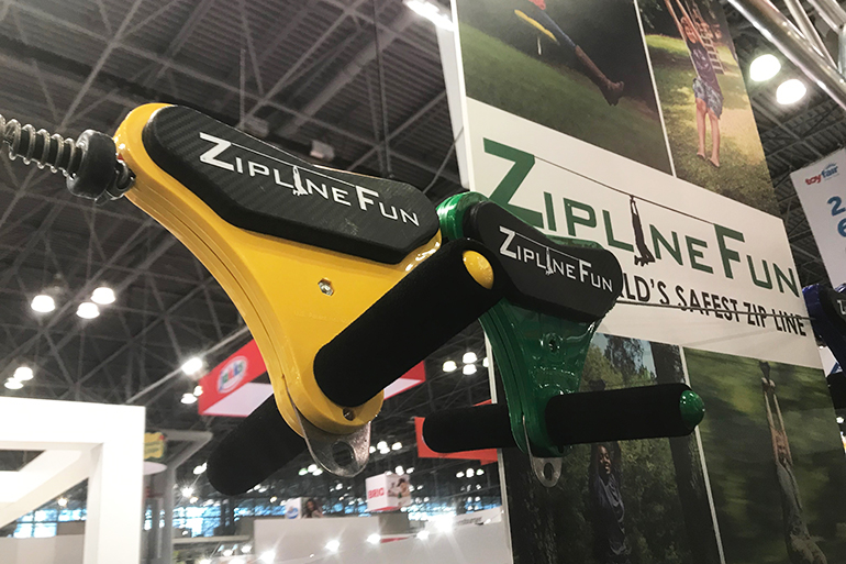 Zip Line Fun at Toy Fair 2019