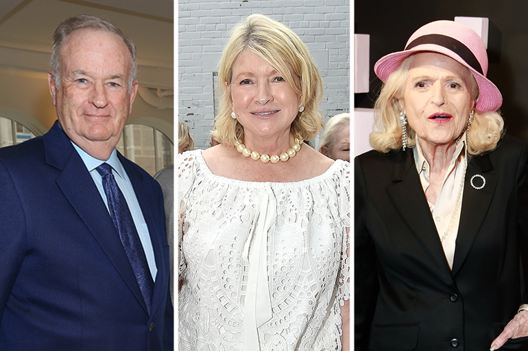 Bill O'Reilly, Martha Stewart and the late Edie Windsor, Photos: ©PATRICKMCMULLAN.COM