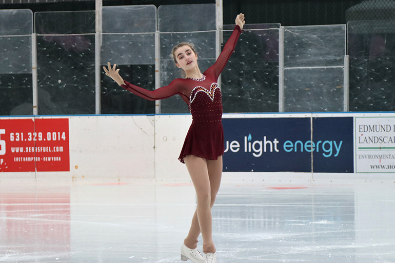 Alicia performing at the 2018 Katy's Courage Skate-a-Thon, Photo: Barbara Lassen