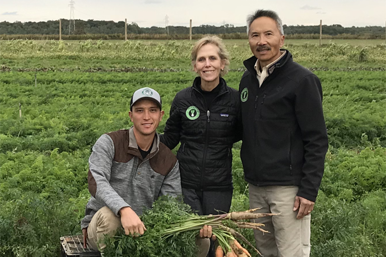 William Lee, Karen Lee and Fred Lee of Sang Lee Farms, Photo: Courtesy Sang Lee Farms