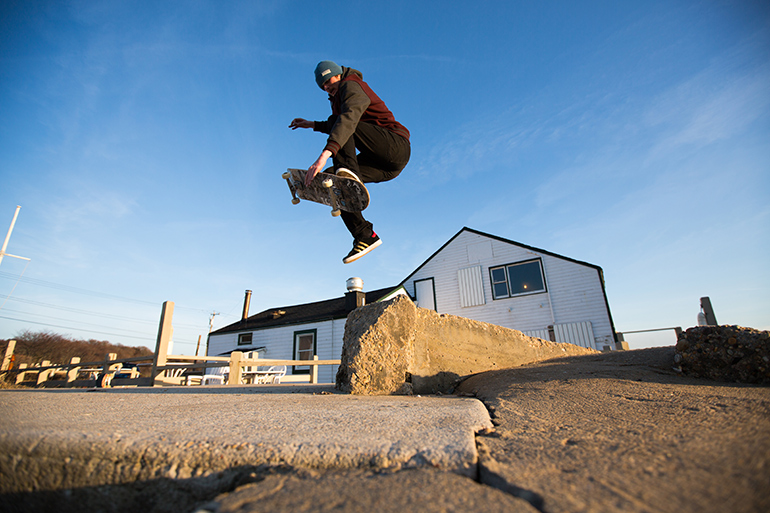 Pat Lane skateboarding