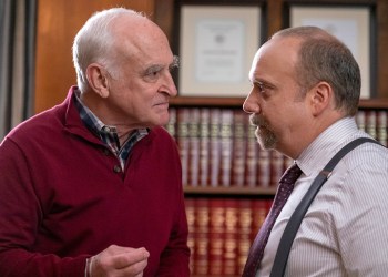 Jeffrey DeMunn as Chuck Rhoades, Sr and Paul Giamatti as Chuck Rhoades in 