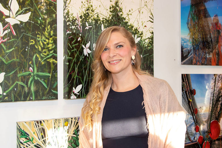 North Fork Art Collective artist Emma Ballou, Photo: Barbara Lassen