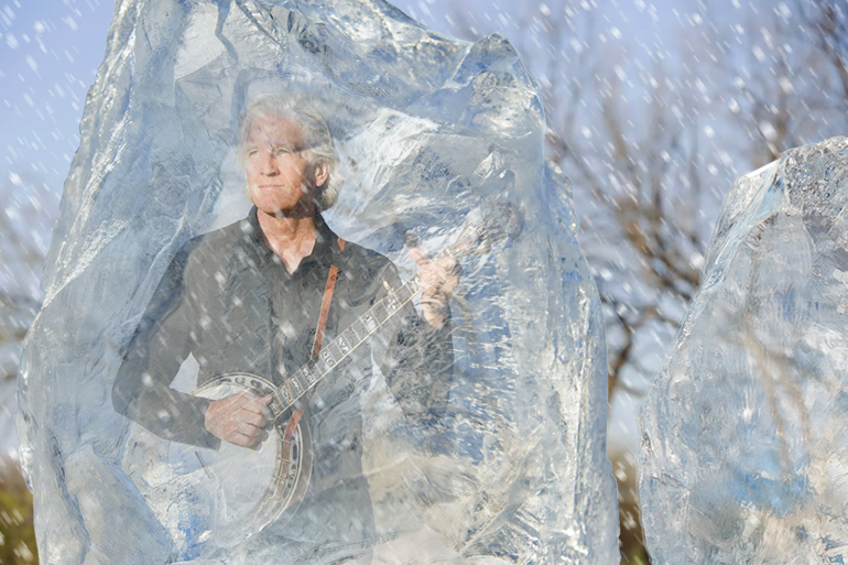 Frozen banjo player