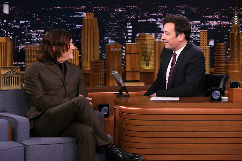 Jimmy Fallon interviews Norman Reedus on the Tonight Show
