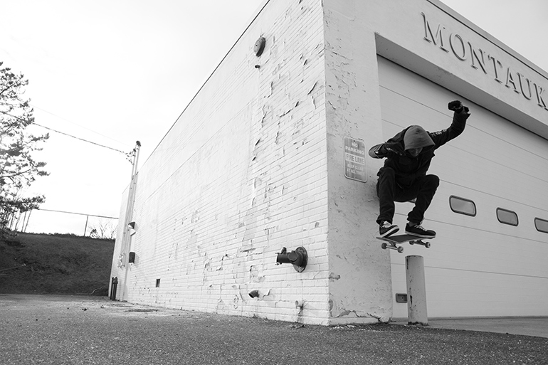 Pat Lane skating at Montauk Fire Department