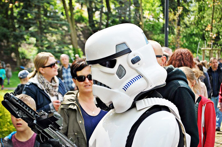Star Wars stormtrooper cosplayer