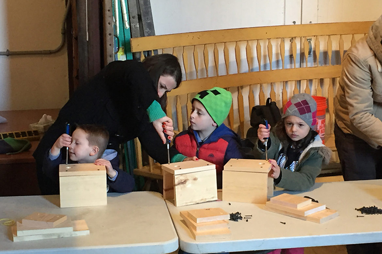 Peconic Land Trust Birdhouse Workshop, Photo: Courtesy PLT