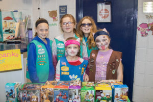Suffolk County Girls Scouts Troop #2402 members: Eden, age 10, Mackenzie, age 10, Hayden, age 6, Caitlyn, age 11, Abigail, age 8