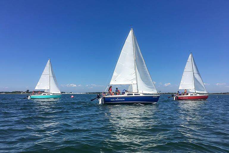 A few of Sail Montauk's seaworthy vessels, Photo: Sail Montauk