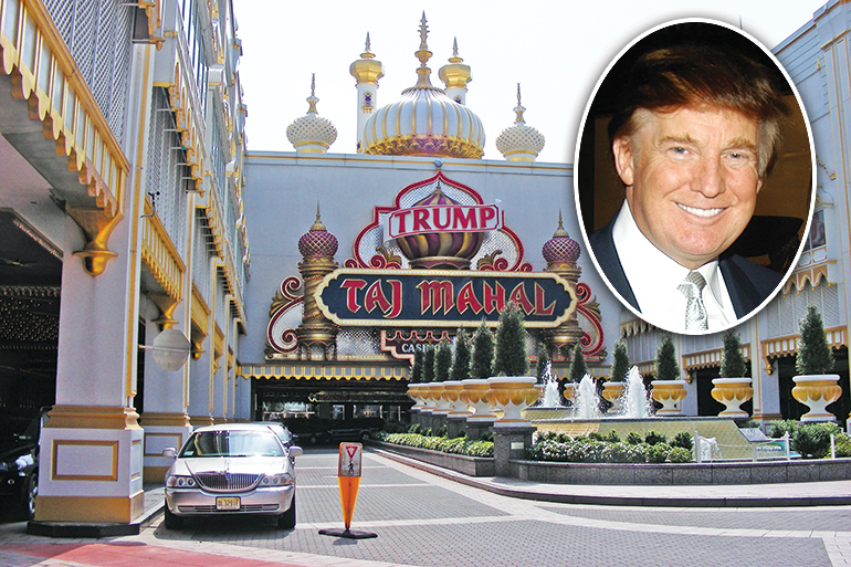 Taj Mahal Casino adn Donald Trump, ca. 1998