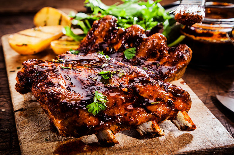 Barbecued ribs