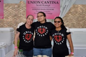 Union Cantina's Patricia Dinis, Jacenia Manning and Irma Martinez