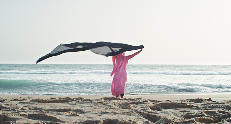 Verida escapes to the beach in "Flesh Out"