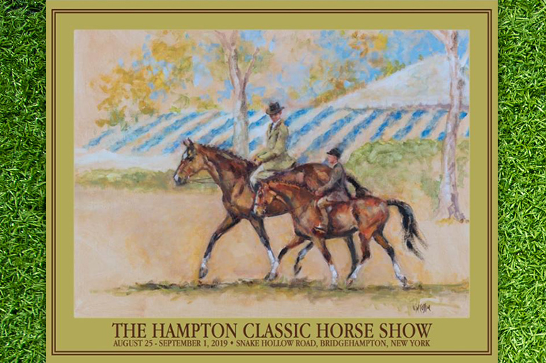 2019 Hampton Classic poster by Kelly Wilkinson Coffin