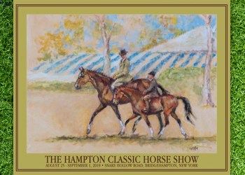 2019 Hampton Classic poster by Kelly Wilkinson Coffin