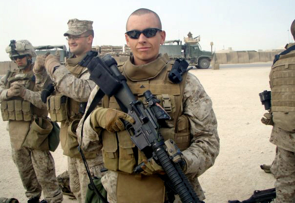 USMC LCpl. Jordan Haerter in Iraq