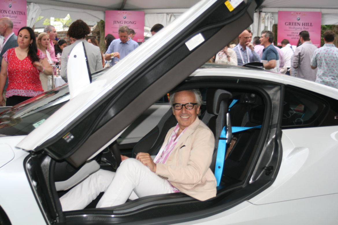 Malcolm Tulloch was just one of the guests having a great time in one of the BMW luxury cars on display