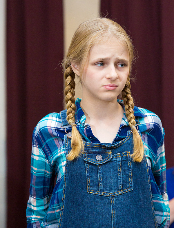 Chloe Keil as Scout in "To Kill a Mockingbird" at the Vail-Leavitt Music Hall