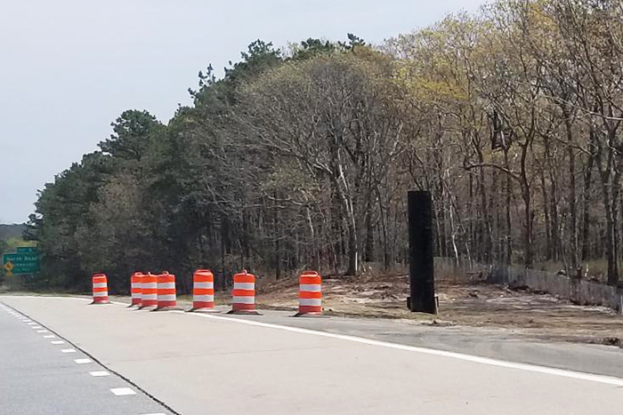 Shinnecock "monuments" under construction