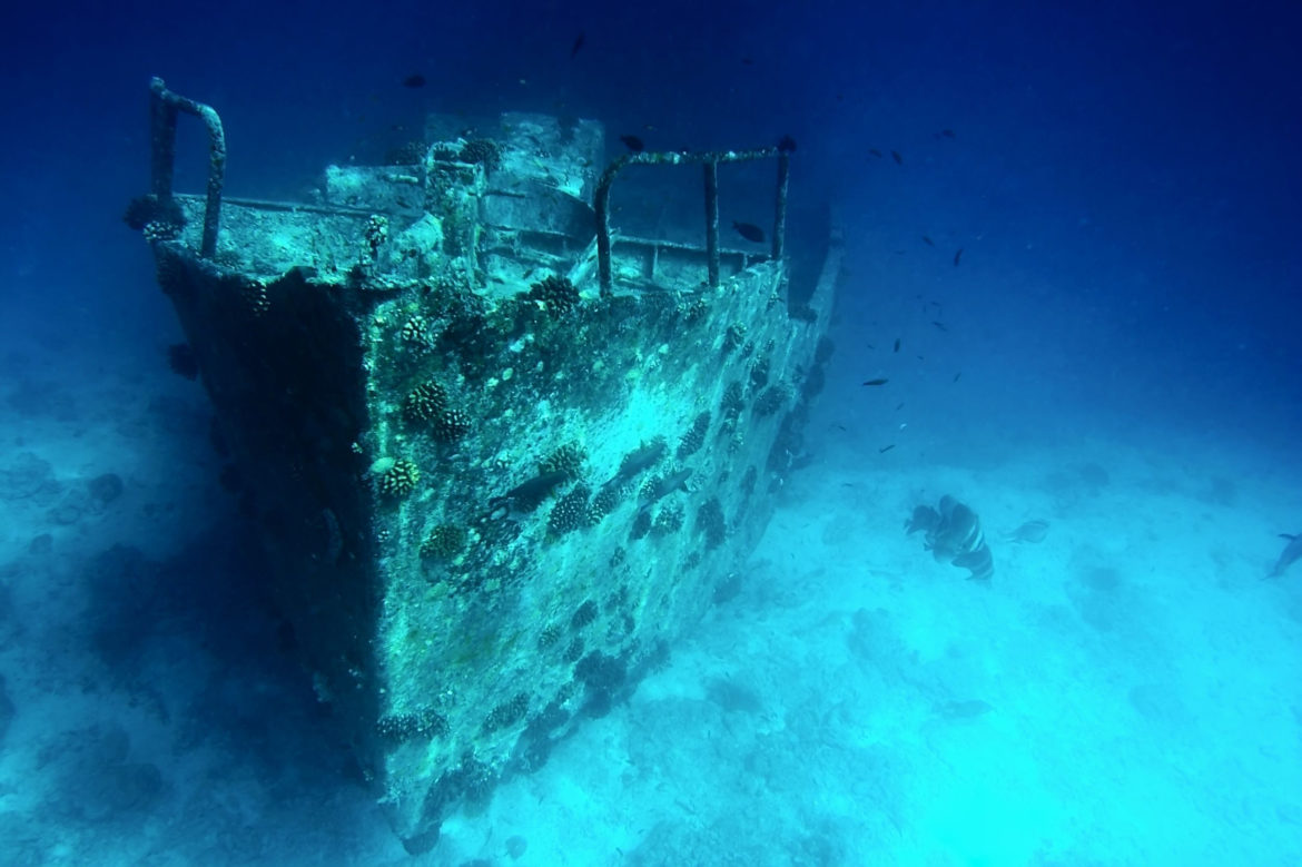 ancient sunken ship