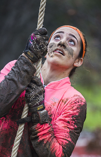 Participants in the " Farinato Race " held in the spanish city of Gijon, on 18 January, 2015