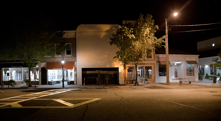 Sag Harbor Cinema, the night before the lighting