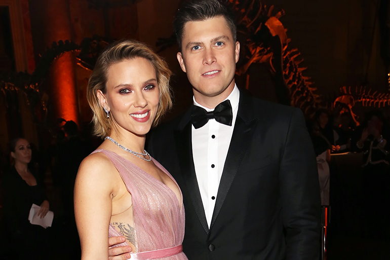 Scarlett Johansson and Colin Jost