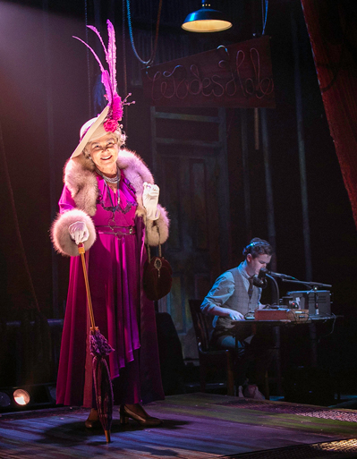 Tovah Feldshuh in "The Prompter" at Bay Street Theater, Photo: Lenny Stucker