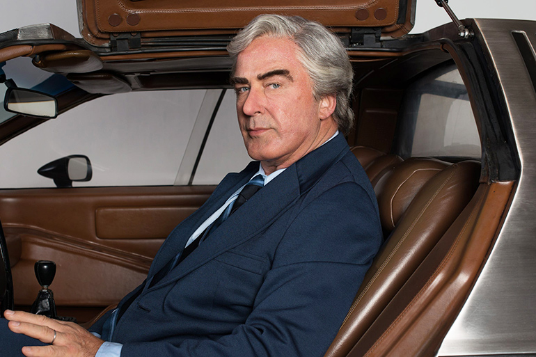 Alec Baldwin as John DeLorean in "Framing John DeLorean"