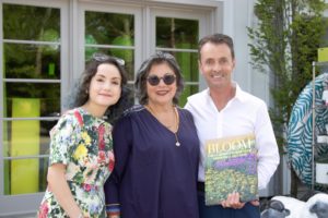 Writer-Camille Coy, Publisher-Suzy Slesin, Frederico Azevedo, founder of Unlimited Earth Care and author of Bloom: The Luminous Gardens of Frederico Azevedo