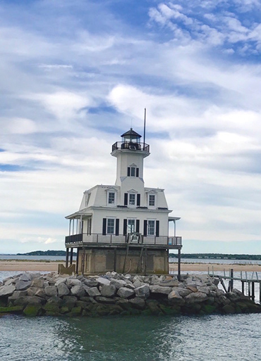 Long Beach Bar “Bug” Light, Photo: Yvonne Lieblein, Courtesy East End Seaport Museum