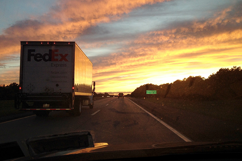 Sunset iver Route 27, Photo: Oliver Peterson